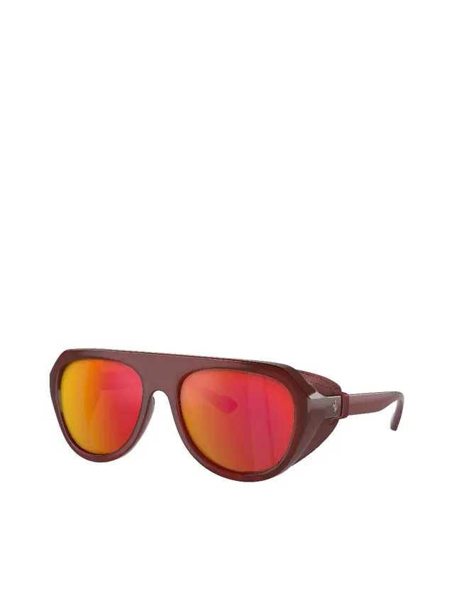 แว่นกันแดดยูนิเซ็กส์ รุ่น FH2002QU 502/4D 57 เลนส์ปรอทโพลาไรซ์ สีแดง